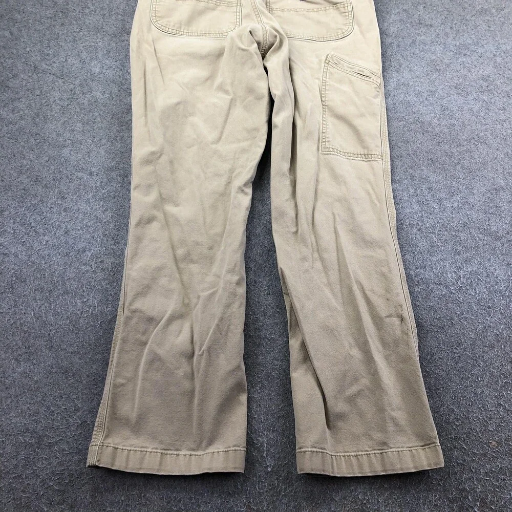 Carhartt Pants Mens 32x32 Beige Canvas Carpenter Relaxed Fit Straight Workwear
